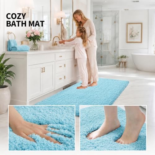 ILANGO Bathroom Rugs 24" × 17", Extra Soft Absorbent Microfiber Bath Rugs - Image 5