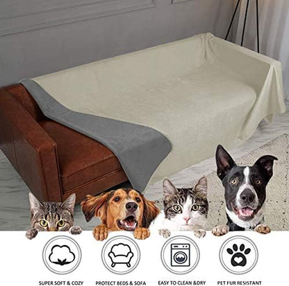 Ameritex Pet Bed Blanket Reversible 100% Waterproof Velvet Super Soft - Image 4