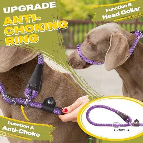 Fida Durable Slip Lead Dog Leash, 4 FT x 1/2" Dog Training Leash - Image 3
