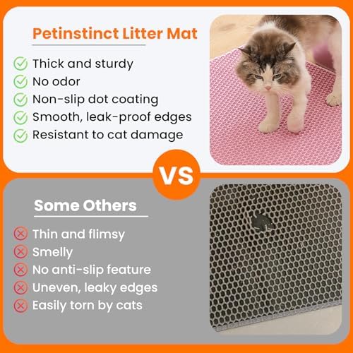Cat Litter Mat, Double Layer Honeycomb Litter Box Mat - Image 3