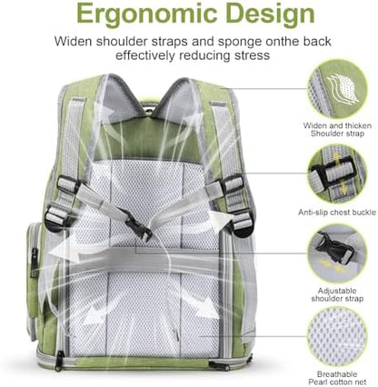 Cawypety Expandable Cat Backpack Large Space Cat Bubble Backpack Carrier - Image 6