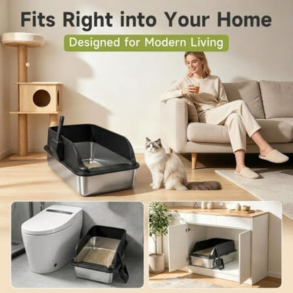 Stainless Steel Litter Box - Image 5