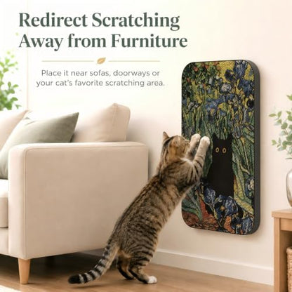 Cat Wall Scratcher, Art Cat Scratching Board - Image 5