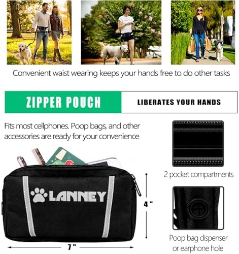 LANNEY Hands Free Dog Leash, Waist Running Leash - Image 6