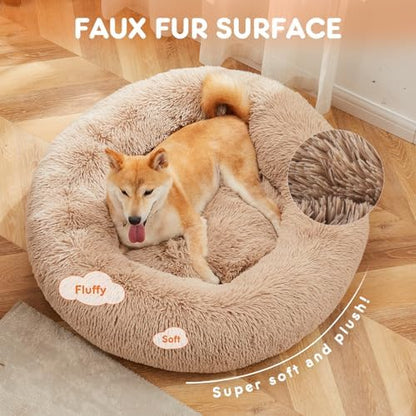 NEWBULIG 37x37 Inch Donut Dog Bed - Image 3