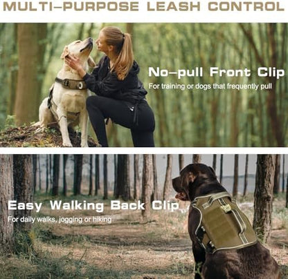 Dog Harness for Large Dogs, No Pull Tactical Vest - Image 3