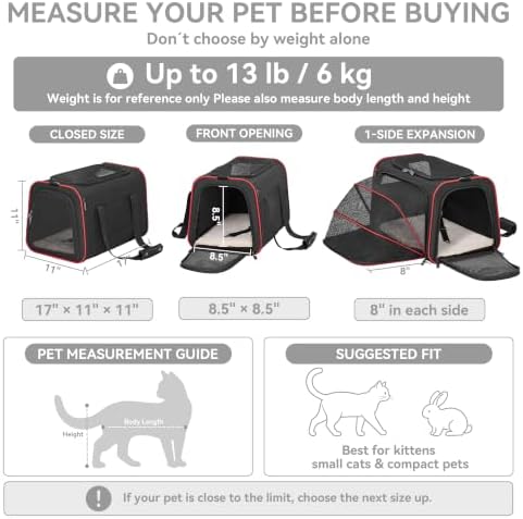 Petsfit Medium Expandable Cat Carrier - Image 2