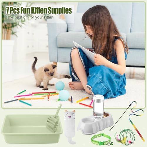 Tioncy 7 Pcs Kitten Litter Box Starter Kit - Image 7