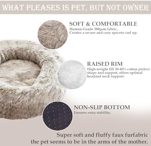 Washable Calming Dog & Cat Bed for Ultra Large Small Medium Size Pet - Image 2