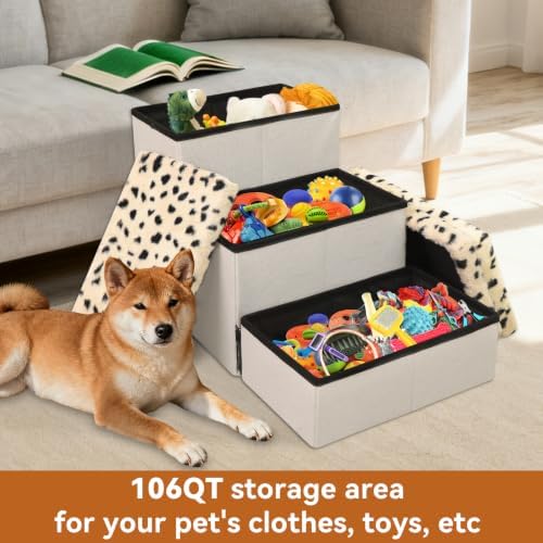 Zerbuger Dog Stairs with Storage - Image 4