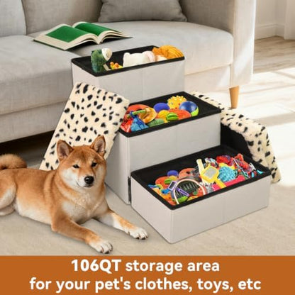 Zerbuger Dog Stairs with Storage - Image 4