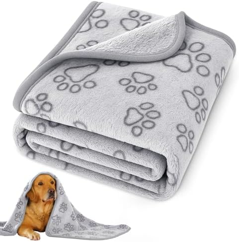 41" x 30" Dog Blankets for Medium Dogs, Premium Soft Dog Blankets by PEASUG