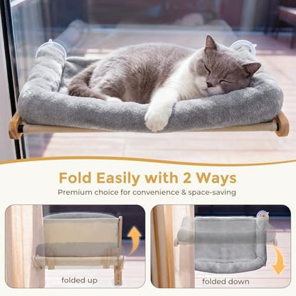 Pecute Cat Window Hammock Foldable, Cat Bed - Image 4