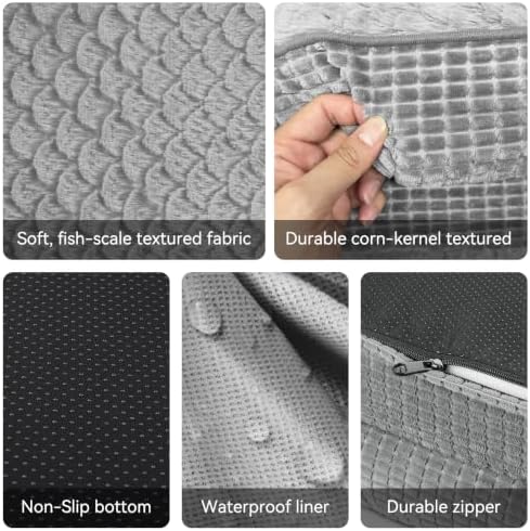 JOEJOY Orthopedic Dog Bed for Large Dogs, Egg-Crate Memory Foam Pet Bed - Image 5