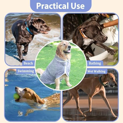 Dog Bathrobe Towel Drying Coat - Image 5