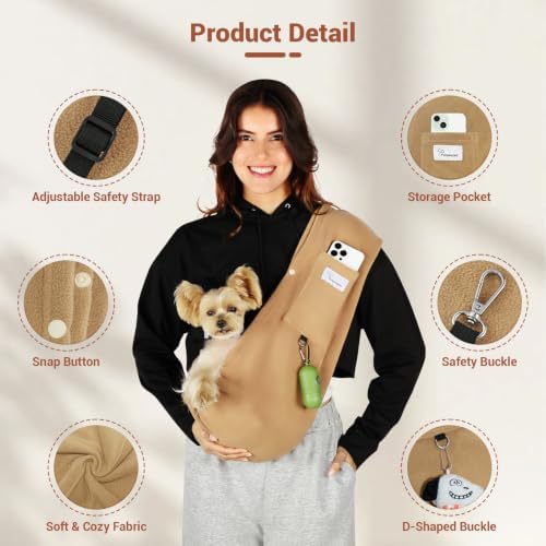 Cat Sling Carrier, Hands-Free Pet Sling - Image 5