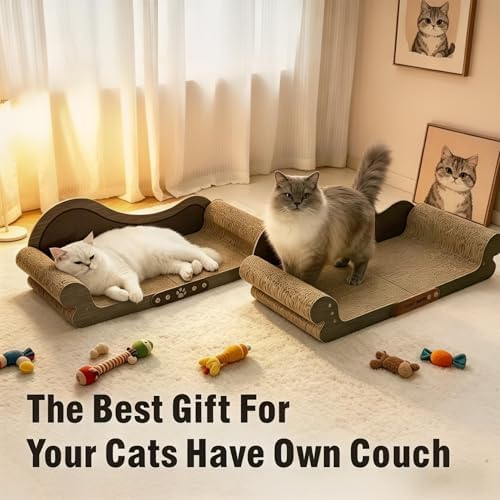 Extra Large Cat Scratcher Bed, Sofa Shaped Cardboard Couch - Image 6