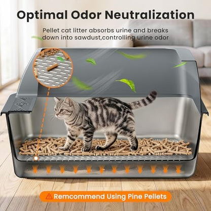 XXL Stainless Steel Sifting Litter Box - Image 3