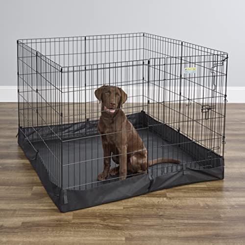 MidWest Homes for Pets Square Exercise Pen Fabric Mesh Bottom - Image 5