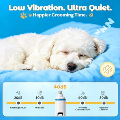 Dog Nail Grinder – Quiet LED Safety Guard, Rechargeable - Image 2