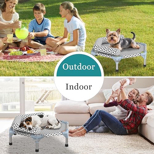 Kuntrust Orthopedic Dog Bed for Small Dogs，U-Shaped Bolster ，Up to 75 lbs - Image 3