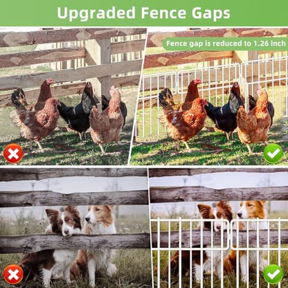 Blingluck Animal Barrier Fence, Rustproof Metal Wire Garden Edging Border - Image 5
