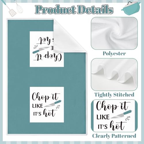 Funny Kitchen Hand Towels, 6 Pack Decorative Dish Cloths Set - Image 3