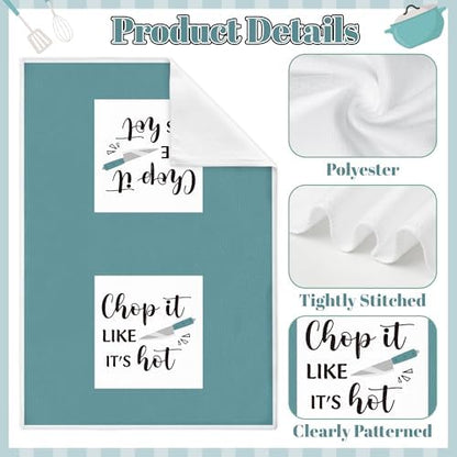 Funny Kitchen Hand Towels, 6 Pack Decorative Dish Cloths Set - Image 3