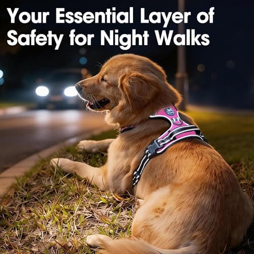 PoyPet No Pull Dog Harness Medium, Reflective Vest - Image 7