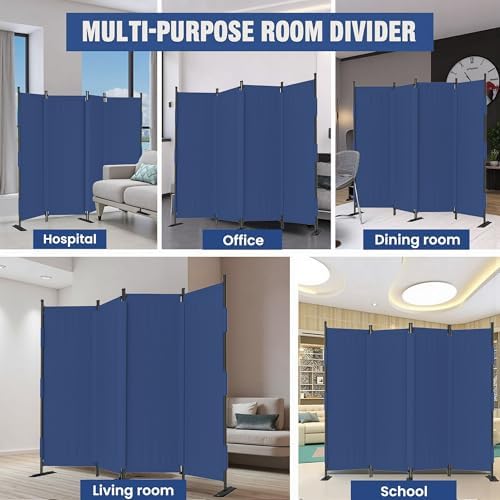 Room Divider, 4 Panel Upgraded 88” Folding Screen Highly Secretive - Image 7