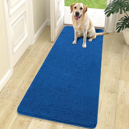 OLANLY Dog Door Mat for Muddy Paws 70x24, Super Absorbent Chenille Mud Mat by OLANLY