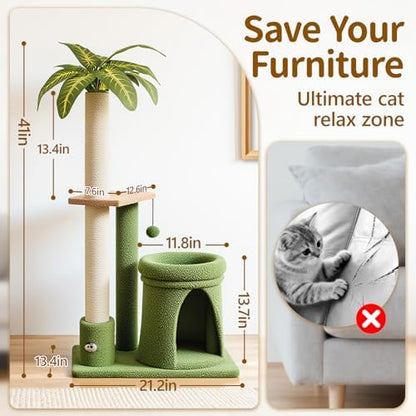 41" Cat Tree Tower Condo Scratch Post Stand - Image 6