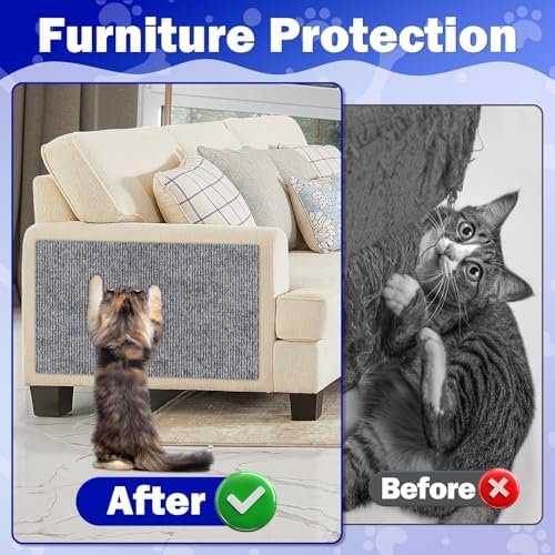 ENONCI 78.7x15.8 Cat Scratch Pad, Furniture Protector - Image 2