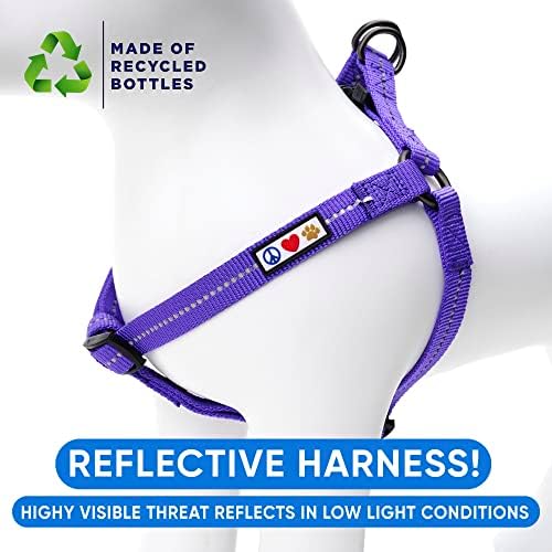 Pawtitas Recycled Reflective Step-in Dog Harness – Adjustable No-Pull Vest - Image 4
