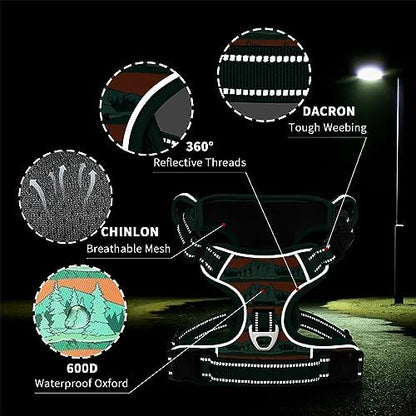Timos Dog Harness Medium Sized, Quick Release 3 Buckles, Wilderness - Image 5