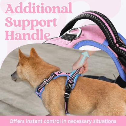 rabbitgoo Dog Harness Medium Sized, No Pull 3 Buckles Easy On & Off - Image 4