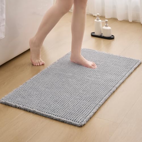 ILANGO Upgraded Waffle Bath Rug 16x24, Super Absorbent Non Slip Bath Mat - Image 2