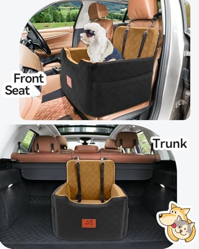 GL GLENSLAVE Dog Car Seat for Small/Medium Dogs Under 35lbs, Memory Foam Dog - Image 4