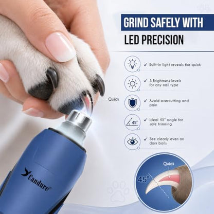 Candure Whisper Quiet Dog Nail Grinder - Image 4