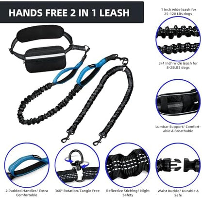 Uppetly Hands Free 2 Dog Running Leash - Image 3