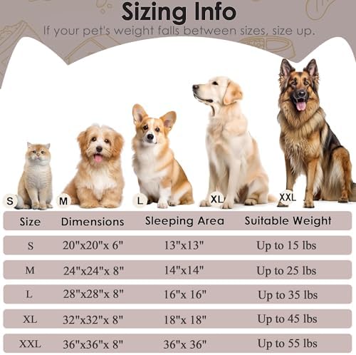 28in Large Dog Bed, Calming Donut Bed - Image 2