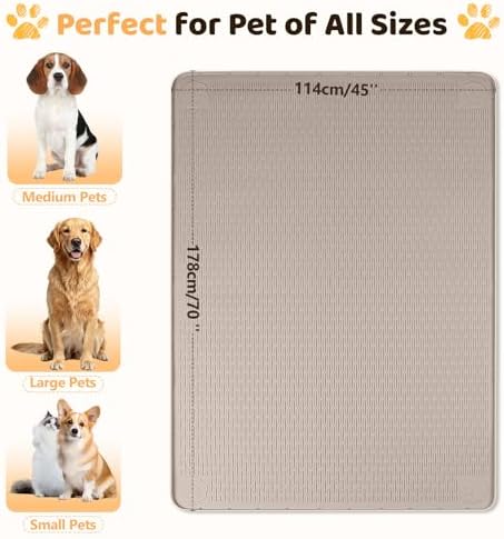 Silicone Dog Bed Mat 70"x 45" Crate Mat - Image 4