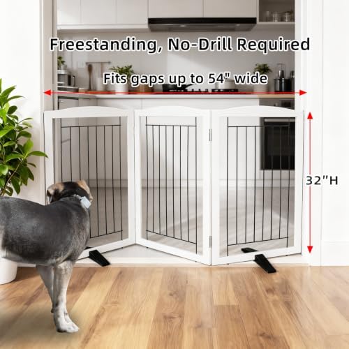 ZJSF Freestanding Dog Fence Indoor, Foldable Dog Gate - Image 2