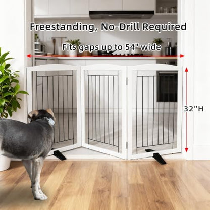 ZJSF Freestanding Dog Fence Indoor, Foldable Dog Gate - Image 2
