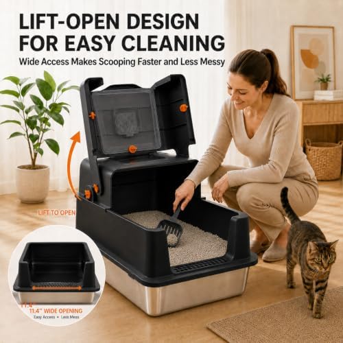 XXXL Stainless Steel Litter Box - Image 3