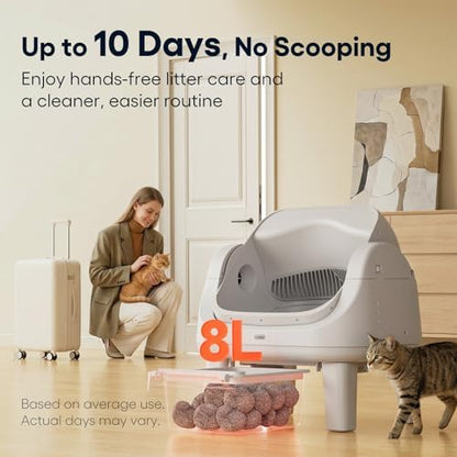 PetPivot Open Top Self Cleaning Cat Litter Box, Automatic Litter Box - Image 4