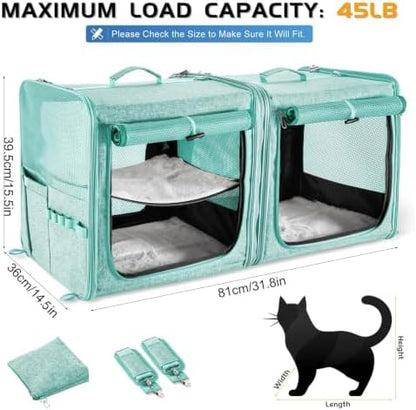 Extra Large Cat Carrier for 2 Cats - Image 6