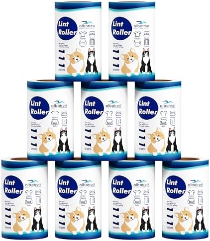Albatross Health New England 999 Sheets Lint Rollers Refills, 9 Rollers by AlbatrossHealthNewEngland
