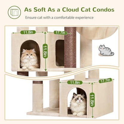 Globlazer C64 Heavy Duty Corner Cat Tree, 64in Large Cat Tower - Image 3