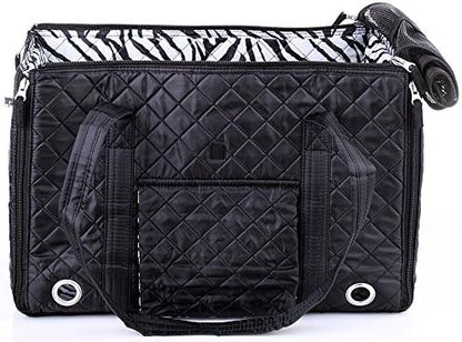 Sherpa Park Tote Pet Carrier, Medium Black - Image 3